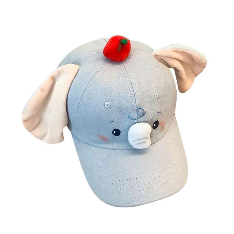 Cute Elephant Embroidered Baseball Cap For Women Kids And Adults With Cotton Material