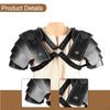 Medieval Double Shoulder Pads PU Leather with Adjustable Steampunk Design Suitable for Men Women