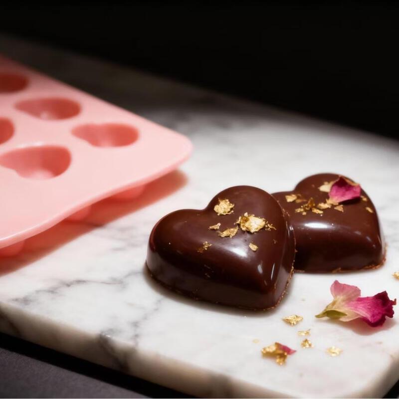 MDNG Silicone Heart Raindrop Chocolate Mold