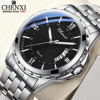 NEW Men's Watches Fashion Sports Quartz Calendar Waterproof Luminous Stainless Steel Watch Male Gifts