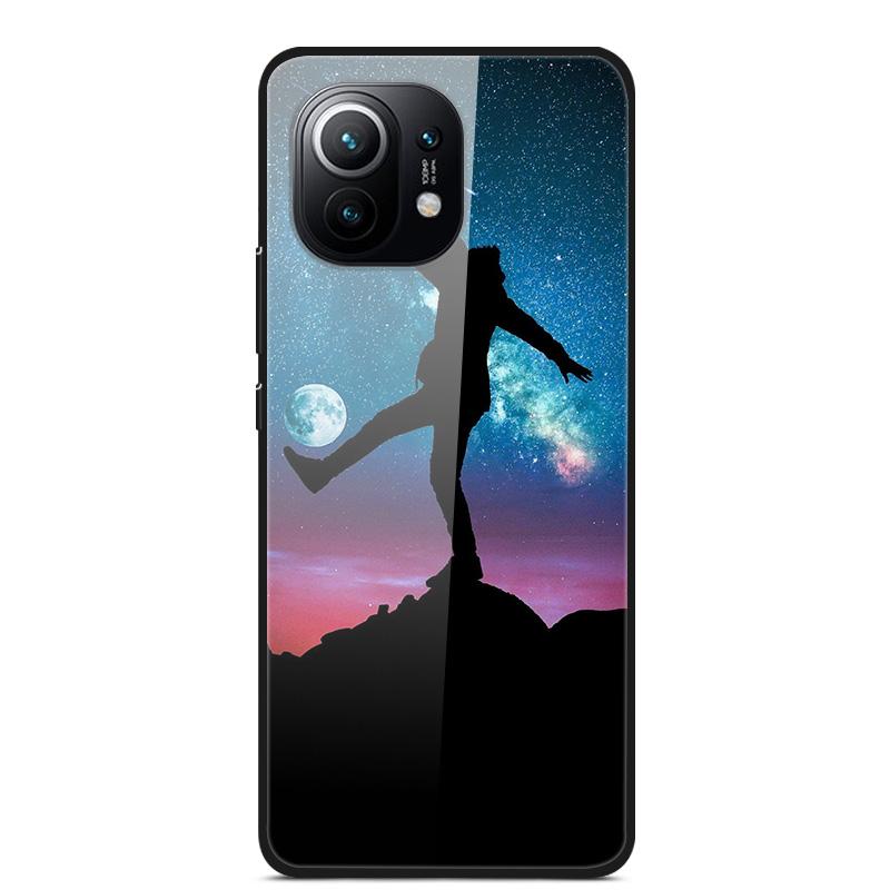 Luxury Cover Case for Xiaomi mi 11 Tempered Glass Cover for Xiaomi mi 11 Lite 5G NE Phone Case for Xiaomi Mi 11 mi11 Lite Coque