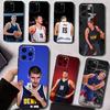 N-Nikola Jokic Phone Case For iPhone 17,16,15,14,13,12,11 Plus,Pro Max,XS,Soft Silicone Black Cover
