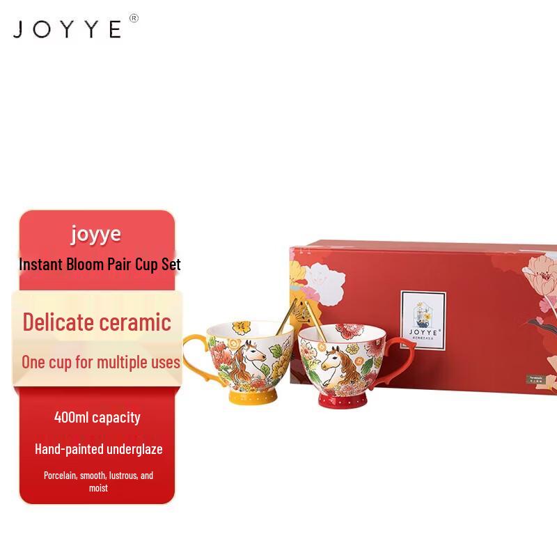 

JOYYE Hand-Painted Ceramic Zodiac Mug
