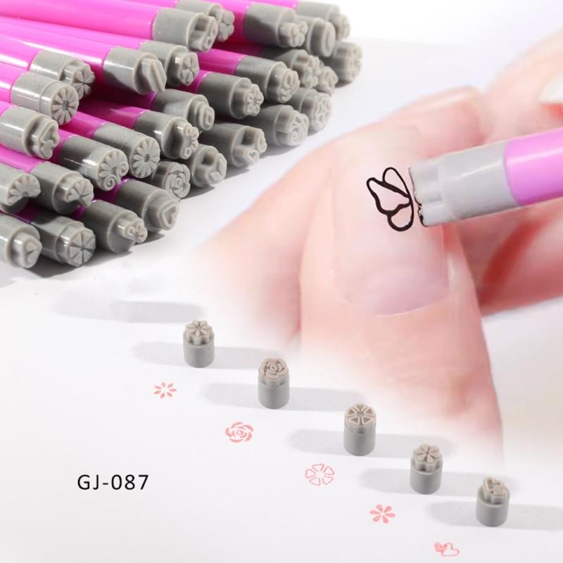Nail Art Stamp Pen Set 30Pcs Nail Graffiti Tools for Fun and Unique Nail Designs Manicure Nail Art Accessories