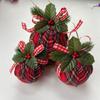 Xmas Ball Exquisite Compact Xmas Cloth Ball for Home Holiday Party Wedding Ornament