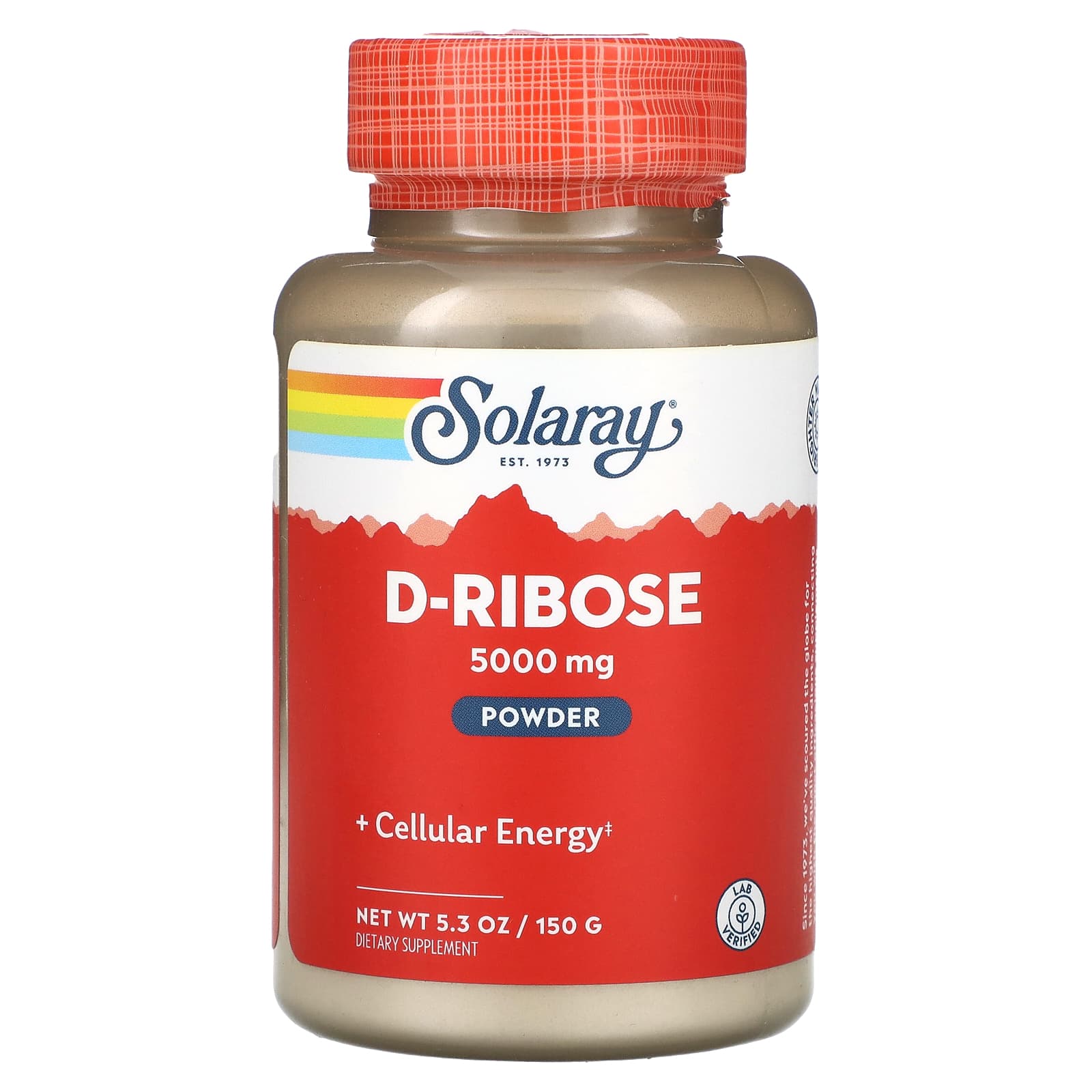 

Solaray, порошок D-рибози, 5,3 унції (150 гр)