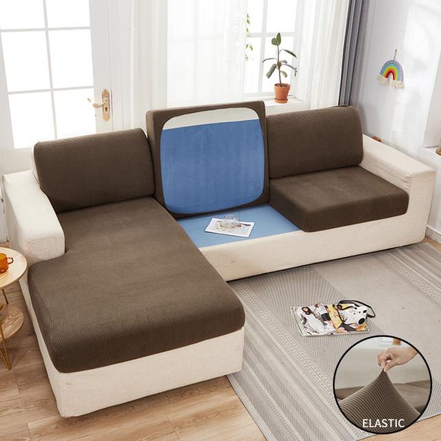 Żakardowa poduszka na siedzenie sofy pokrowiec na meble dla zwierząt domowych dzieci Stretch zmywalny zdejmowany narzuta na sofę zwykłe narzuty na sofę