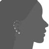 6Pairs/Set CZ Stud Earrings Stainless Steel Round White Cubic Zirconia Hypoallergenic 6 Claws Earring Trendy Jewelry