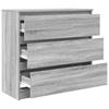 Sideboard Gray Sonoma 80x35x76 cm Particleboard
