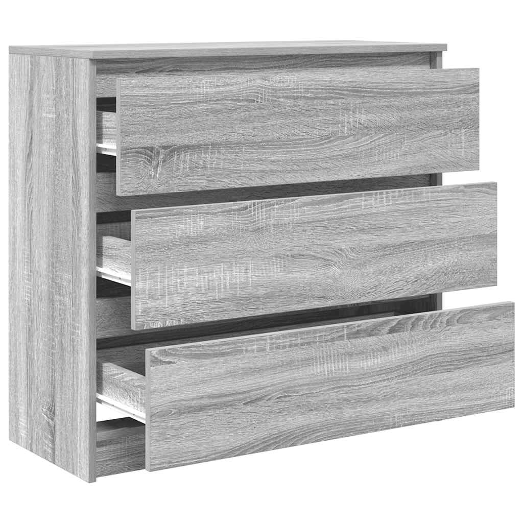 Sideboard Gray Sonoma 80x35x76 cm Particleboard