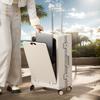 TJ Harren Aluminum Frame Front-Opening Carry-On Suitcase