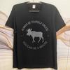 Cotton Summer Unisex Tshirt Always Be Yourself Unless You Can Be A Moose Short Sleeve Breathable Crew Neck Tshirt