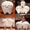 Cute Short Plush Cartoon Tooth Pillow For Kids, Soft And Comfortable On The Sofa
