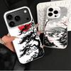 Japanese Minimalist Pine Tree Shockproof Phone Case for iPhone 17 Air 16 16E 15 Pro Max 14 Plus 13 Mini 12 Back Cover Anti Fall