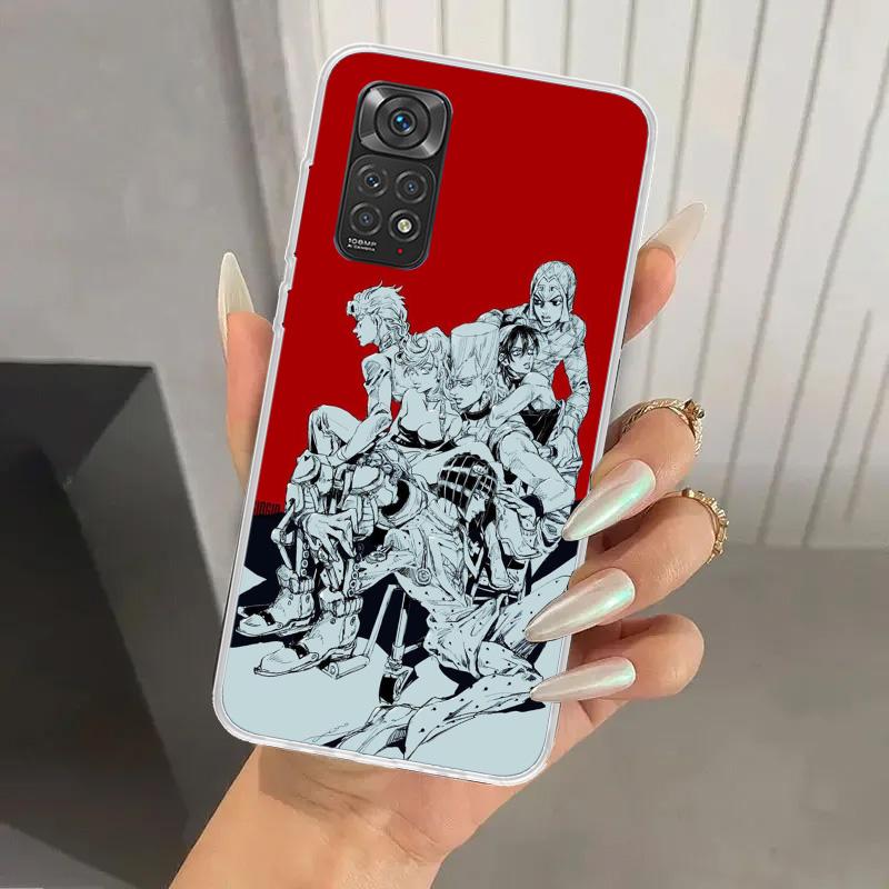 JoJo Bizarre Adventure Golden Wind Phone Case for Xiaomi Redmi Note 15 14 14S 13 12S 12 Pro 11S 11 Plus 11T 11E 10S Soft Funda P