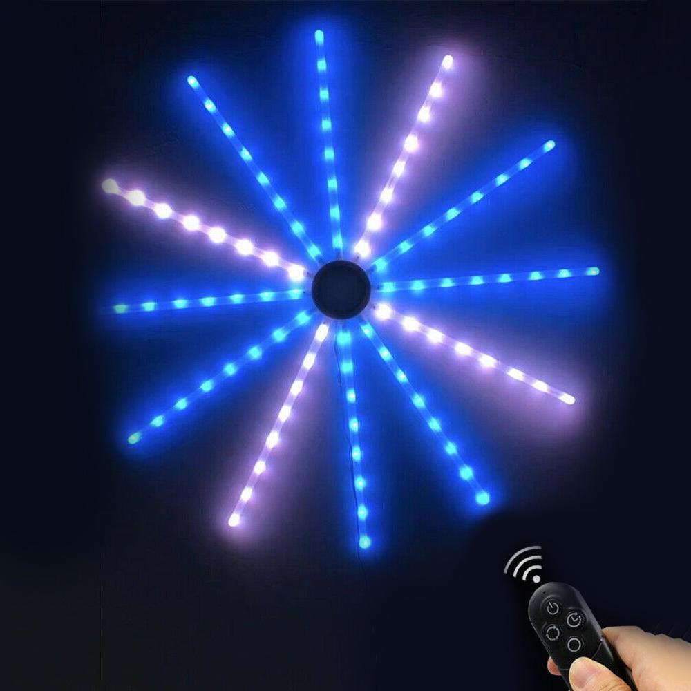LED Firework Lights Dream Meteor Lamp DIY Wall Backlight Smart Controller for Wedding Home Party Intdoor Outdoor Fairy Decor
