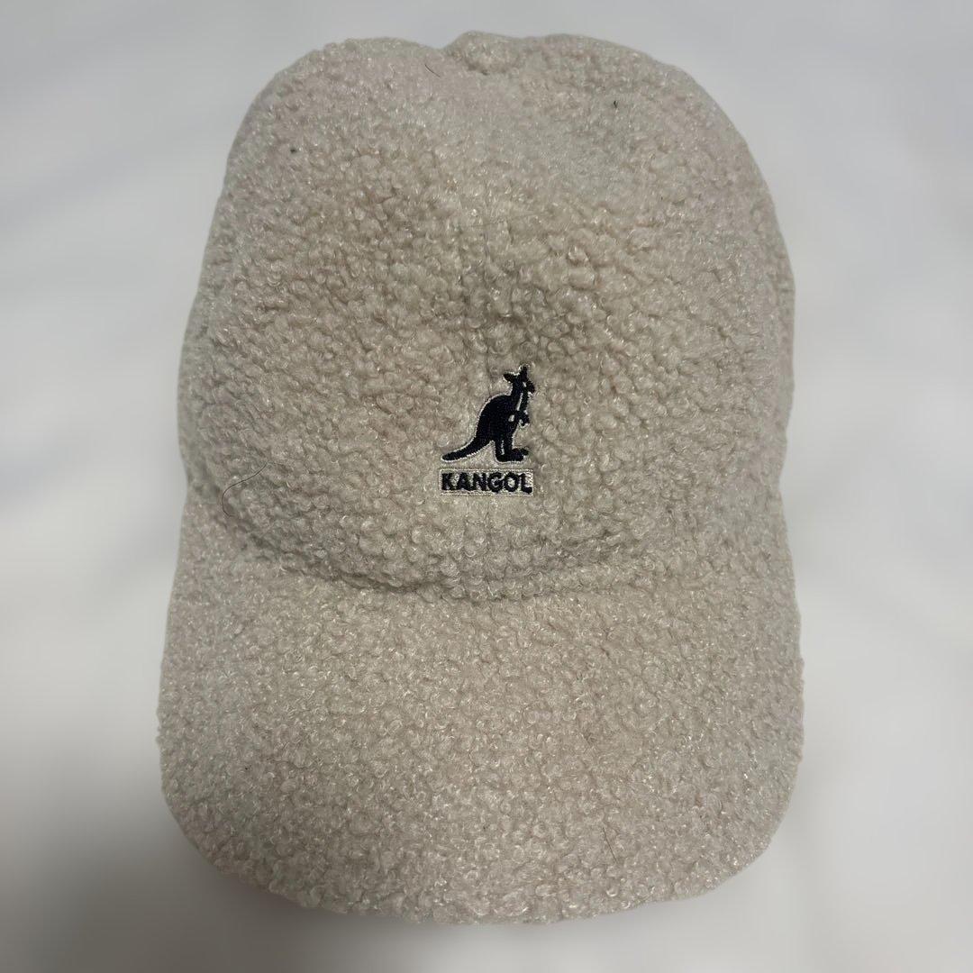 Used KANGOL Boa Cap Beige ONE SIZE