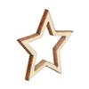 100 de bucăți de decorațiuni de stele din lemn scobiți artizanat rafinat stele din lemn pentru saloanele de frumusețe