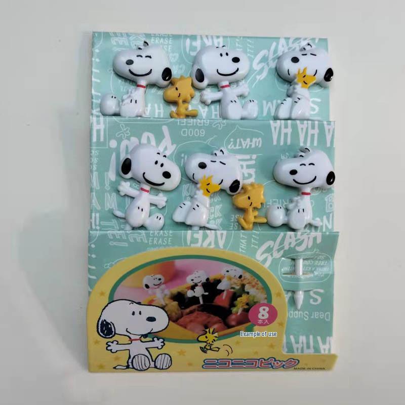 Dinosaur Baby Fruit Forks: Cartoon Animal Bento Picks (6-Pack)