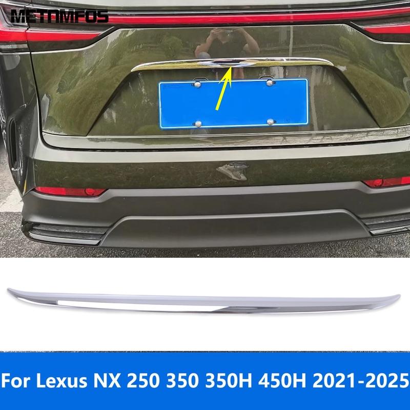 Rear Upper Trunk Lid Tailgate Door Boot Cover Trim For Lexus NX 250 350 350H 450H -2024 2025 Chrome Accessories Car Styling