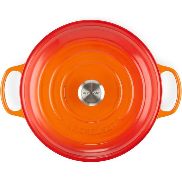 Frying Pan Le Creuset Gourmet Professional, Cast Iron, Round, 30 Cm, 3.5 L, Red (21180300902430)
