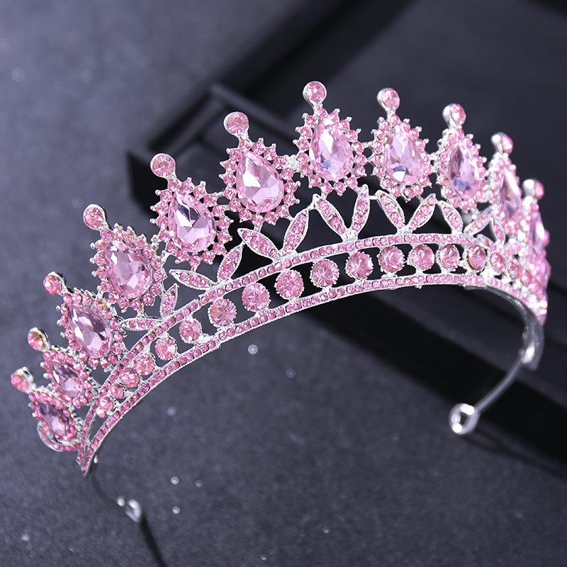 European & American Bridal Crown Headdress - Princess Style Evening Gown Hair Accessories