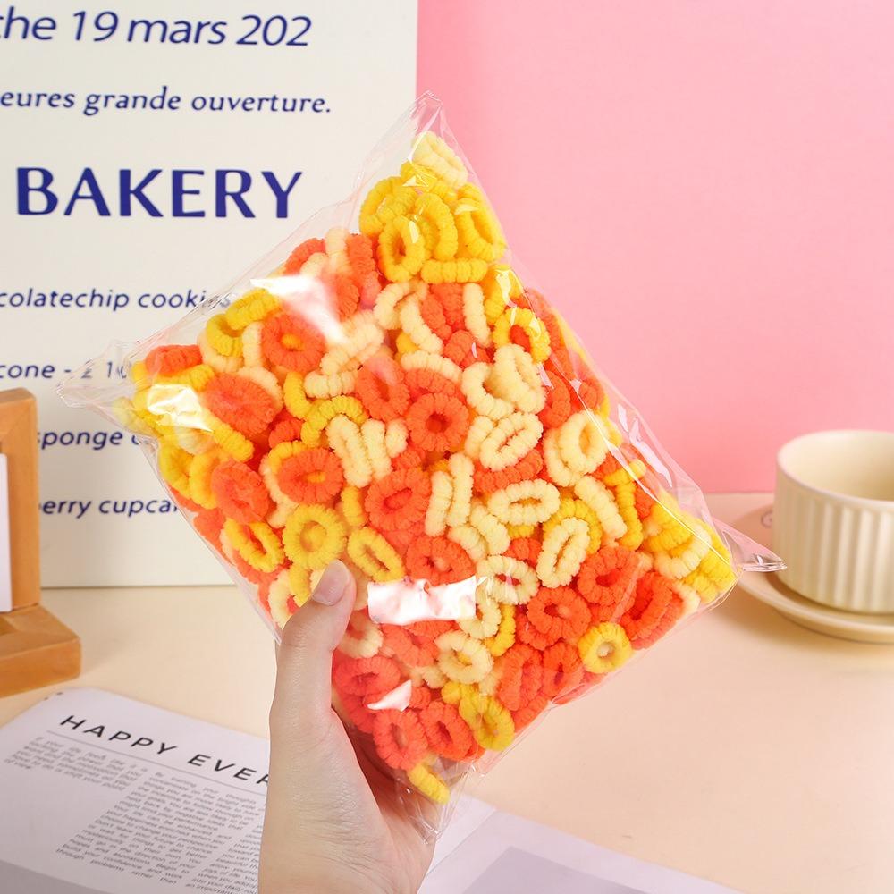 500pcs High Elastic Basic Hair Rope Set Candy Color Colorful Hair Tie Fashion Rubber Band  Ladies