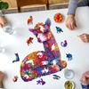 Adorable Alpaca Handcrafted Wooden Puzzle | Family Interactive Brain-Teasing Game & Creative Decorative Collectible | Eco-Friend