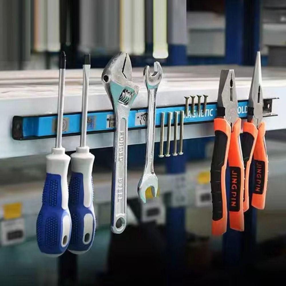 Heavy-duty Magnet Magnetic Tool Storage Rack Space-Saving Magnetic Bar Magnetic Tool Holder Strong Metal Metal Organizer Rack