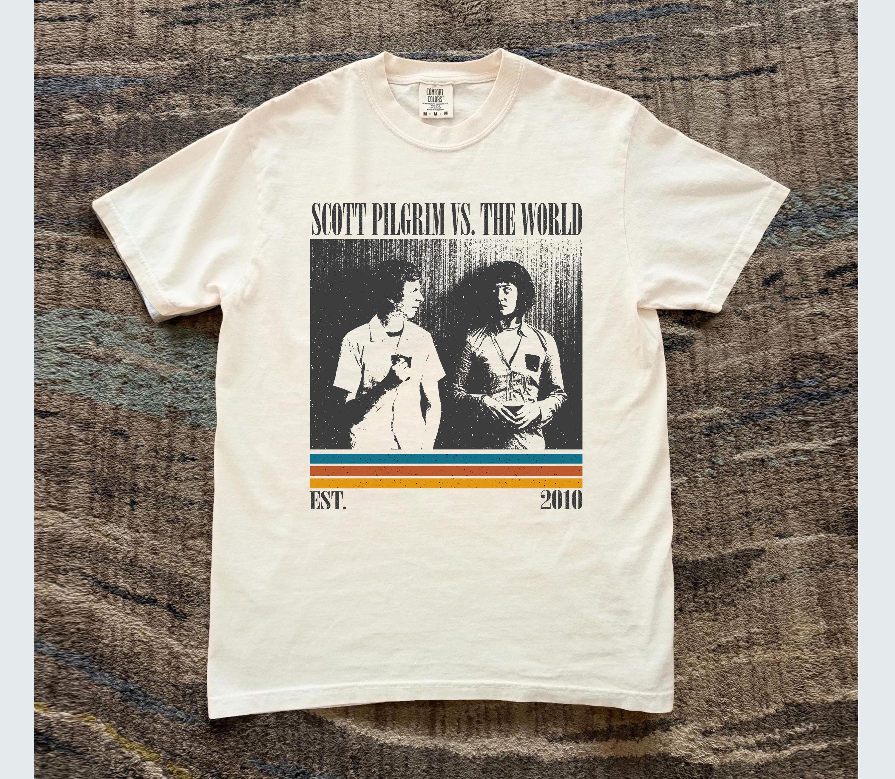 

Scott The Misfit Vs Evil Exes Tshirt Retro Movie Tshirt Printed Pattern Tshirt A Gift for Fans for Both Unisex and Women S