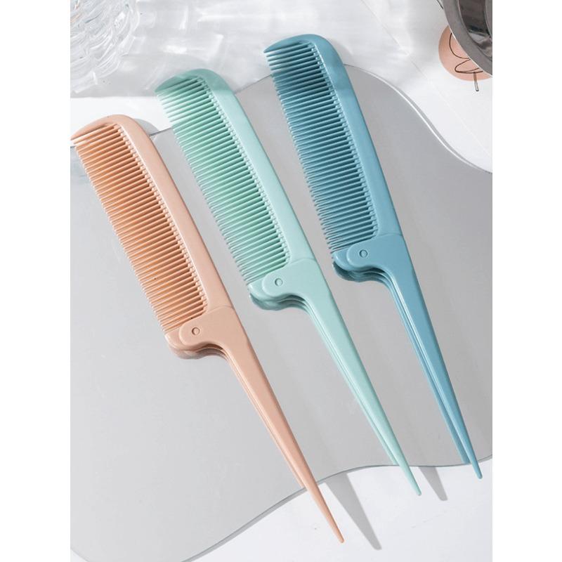 1pc Portable Folding Comb, Folding Pointed Tail Comb, Mini Cute Home Use Scalp Massage Air Cushion Brush, Hair Brush, Comb, Hairstyling Tool