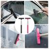 Justerbar Infällbar Bilspegel Skrapa Vikbar Verktyg för Effektiv Rengöring av Fönster Vindrutor Duschdörrar 2st