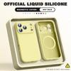Custodia Ufficiale Magnetica in Silicone Liquido per iPhone 16E 16 15 14 Plus 12 13 16 Pro Max Caricatore Magsafe Protezione Copertura Morbida