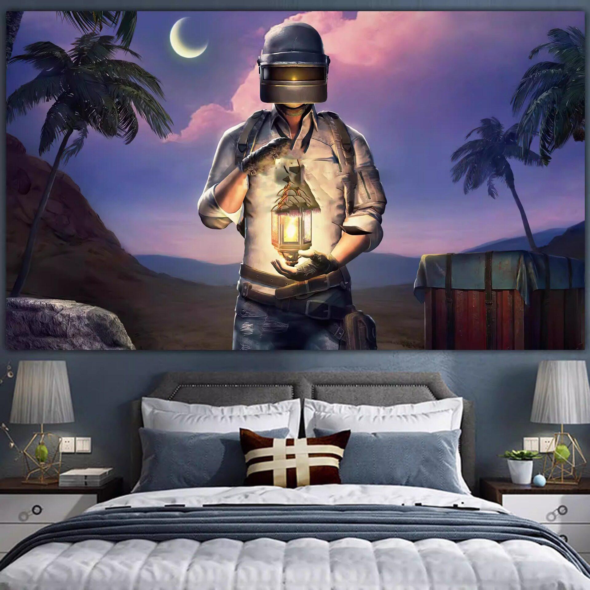 

Popular Game Poster Tapestry Bedroom Backdrop Wall Art Home Decoration 74x94cm(29x37in)
