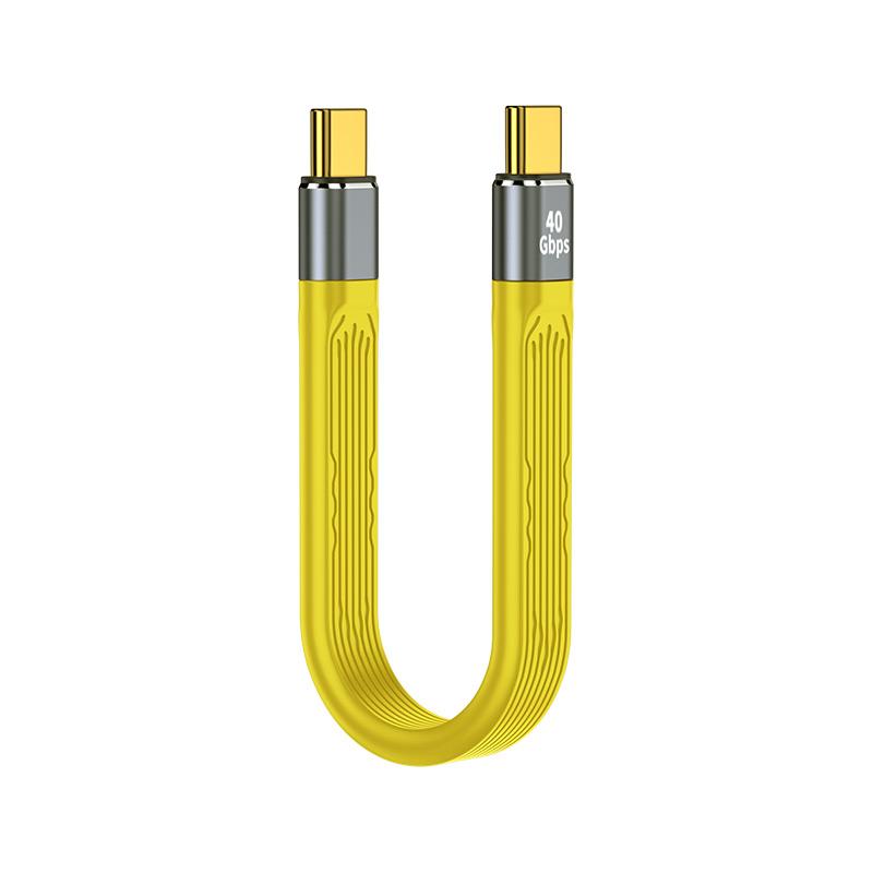 5A Fast Charging Short Cable PD 100W USB C To Type C Cable 40Gbps Data Cable Thunderbolt 3 4K@60Hz Cable For Laptop Cellphone