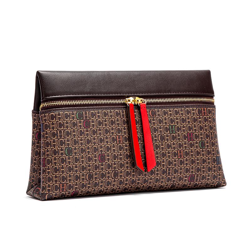 CHCH Women s Shoulder Bag New Coffee Color Letter Postman Bag Winter Business Commuter Women s Bag кофейный