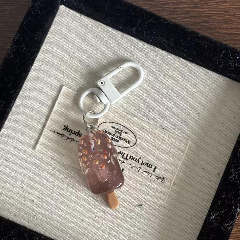 Luminous Summer Ice Cream Keychain: Cute Cartoon Pendant for Students & Friends