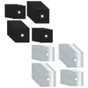 4/16PCS Reusables Kitchen Gas Stove Top Liners Mats Gas Stove Protectors Oil and Stain Resistant Protections Pads