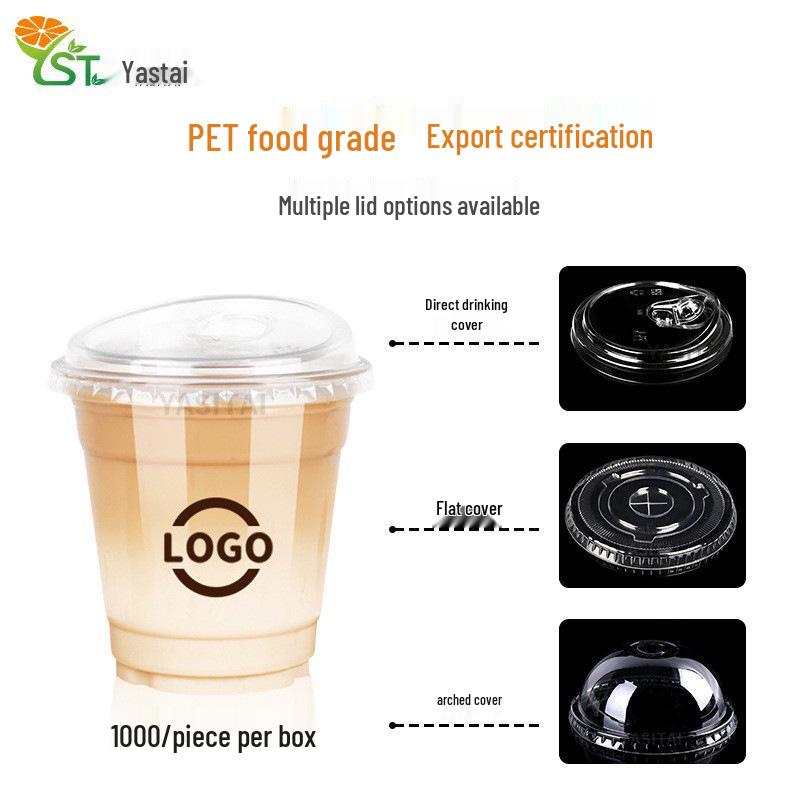 Przezroczyste kubki PET o dużej pojemności na kawę, bubble tea i napoje