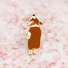 Talos Cute Corgi Dog Enamel Brooch Pin Unisex Denim Jacket Collar Sweater Scarf Badge