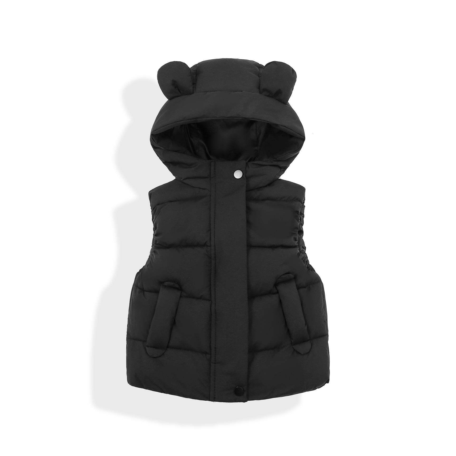 

2025 Осень/Зима Новый Детский Утепленный Жилет Пальто 110 чёрный