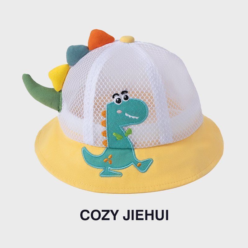

Summer Kids Fisherman Hat With Breathable Mesh For Boys And Girls Sun Protection жовтий