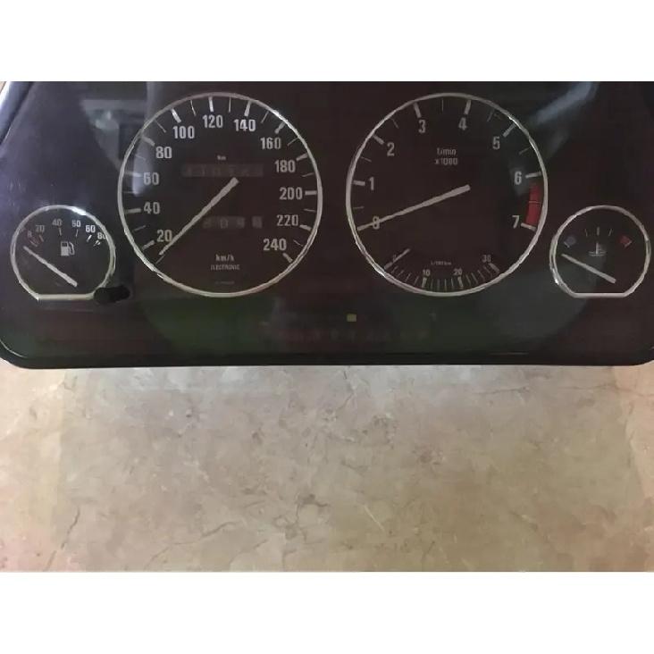 Juego de anillos de calibre para tablero de instrumentos con estilo cromado para modelos BMW E32/E34