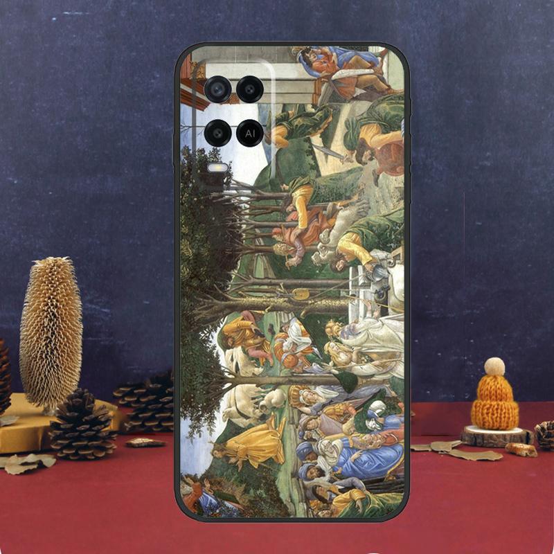 Renaissance Art Paint Case For Oppo A80 A60 A40 A78 A98 A58 A38 A18 A54 A74 A94 A96 A76 A16 A15 A17 A57 A5 A6 Pro