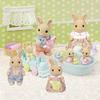 Sylvanian Families Milk Rabbit Family & Triplets Bath Time Fun Set