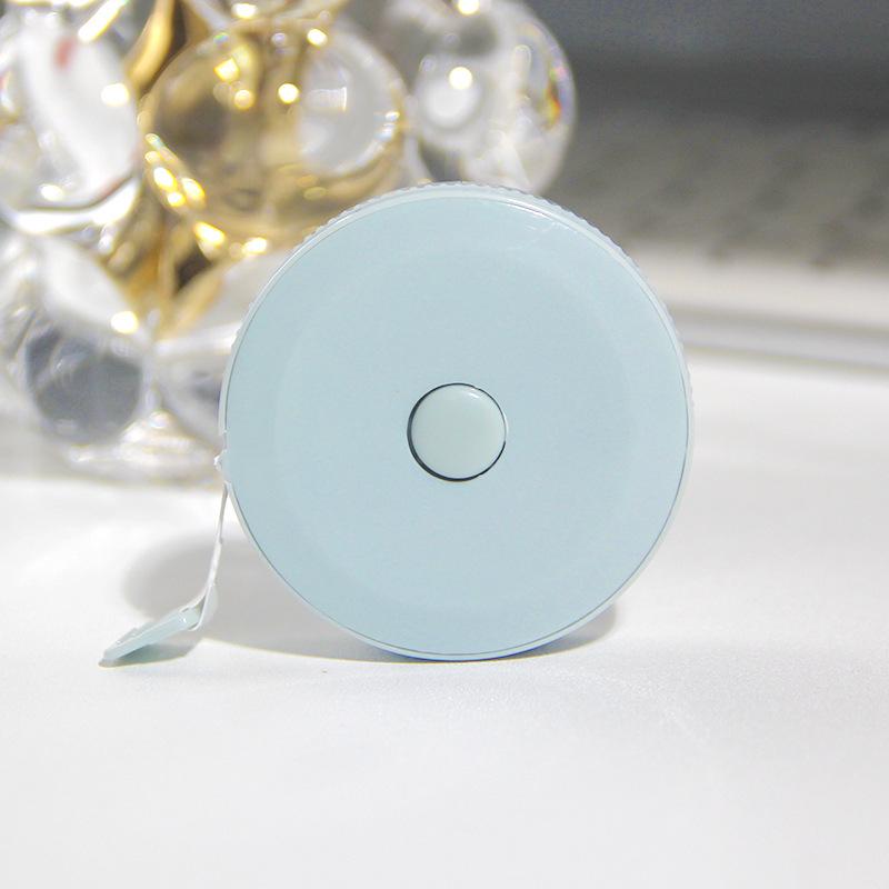 Nordic Style Mini Retractable Leather Tape Measure for Body Measurements and Tailoring