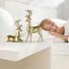 Figurines Set Of 2 Resin Deer Statues Elk Sculpture Deer Ornaments For Living Room TV Cabinet Wine Cabinet Home Decor