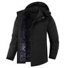 Men's Plus Size Waterproof Windproof Fleece-Lined Winter Mountaineering Jacket