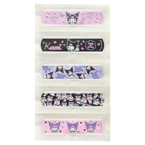 Sanrio Boxed Band-Aids Kuromi Pad Rayon Polyolefin Non-woven Fabric Adhesive Tape Film Individually Wrapped 620319