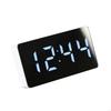 62KD Car LED Mirrored Temperature Indicating Alarm Clock Simple Table Digital USB Clock Modern Decors Plastic Material